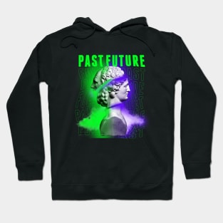 Janus Mythology Vaporwave Green and Purple 2 Hoodie